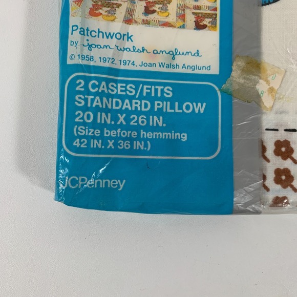 Vintage Patchwork Joan Walsh Anglund Friendship Standard Pillowcase - Picture 4 of 8